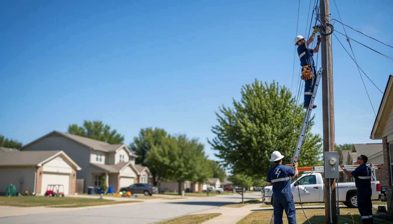 Residential electrician providing installation services in Cherry Valley, IL